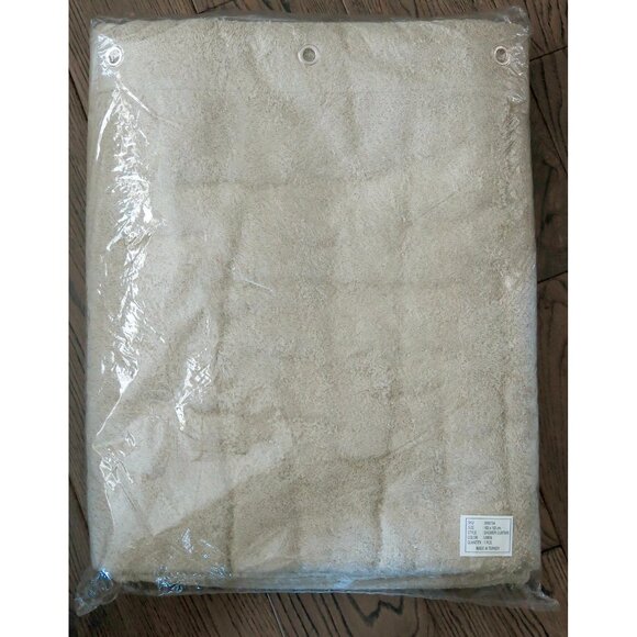 NWT RARE $110 Pottery Barn Turkish 100% Cotton Terry Shower Curtain - 72” x 72” - Picture 1 of 15
